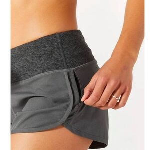 rabbit Women's Pocket 4" Running Shorts Charcoal Grey Size Medium EUC